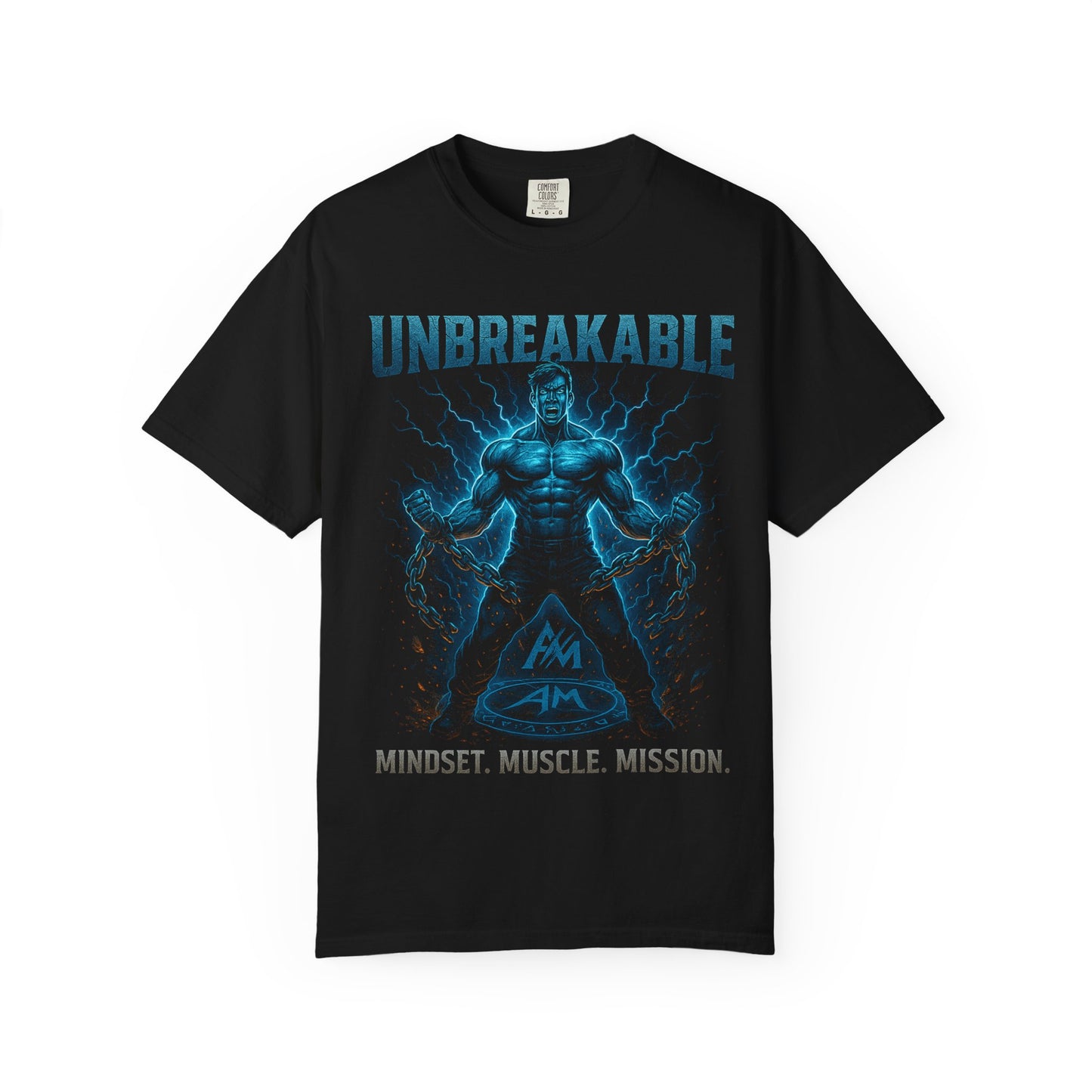 Unbreakable Motivational T-Shirt | Mindset Muscle Mission Tee, Fitness Gift, Workout Apparel, Gym Shirt, Inspirational Clothing