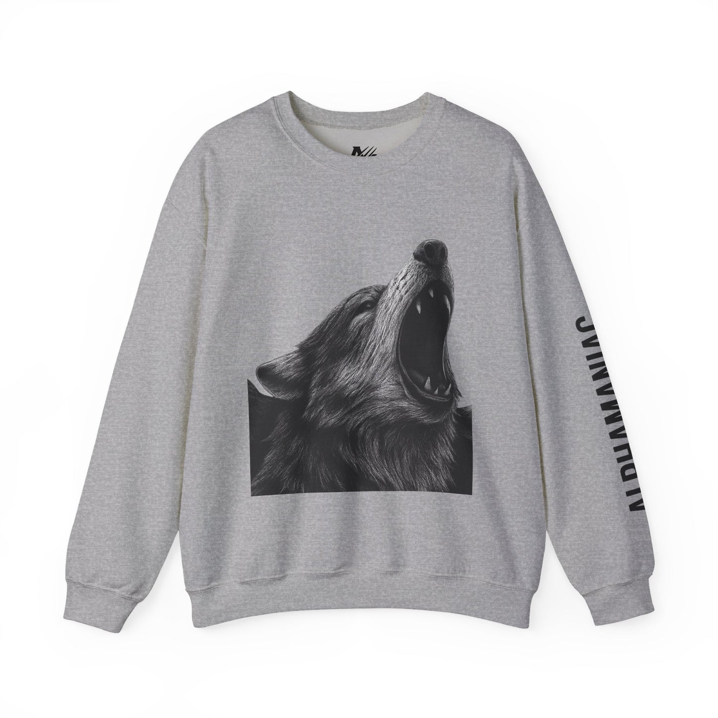 Howling Wolf Crewneck Sweatshirt | Cozy Oversized Unisex Sweater | Gift for Nature Lovers, Outdoor Enthusiasts, Fall Fashion, Unique Apparel