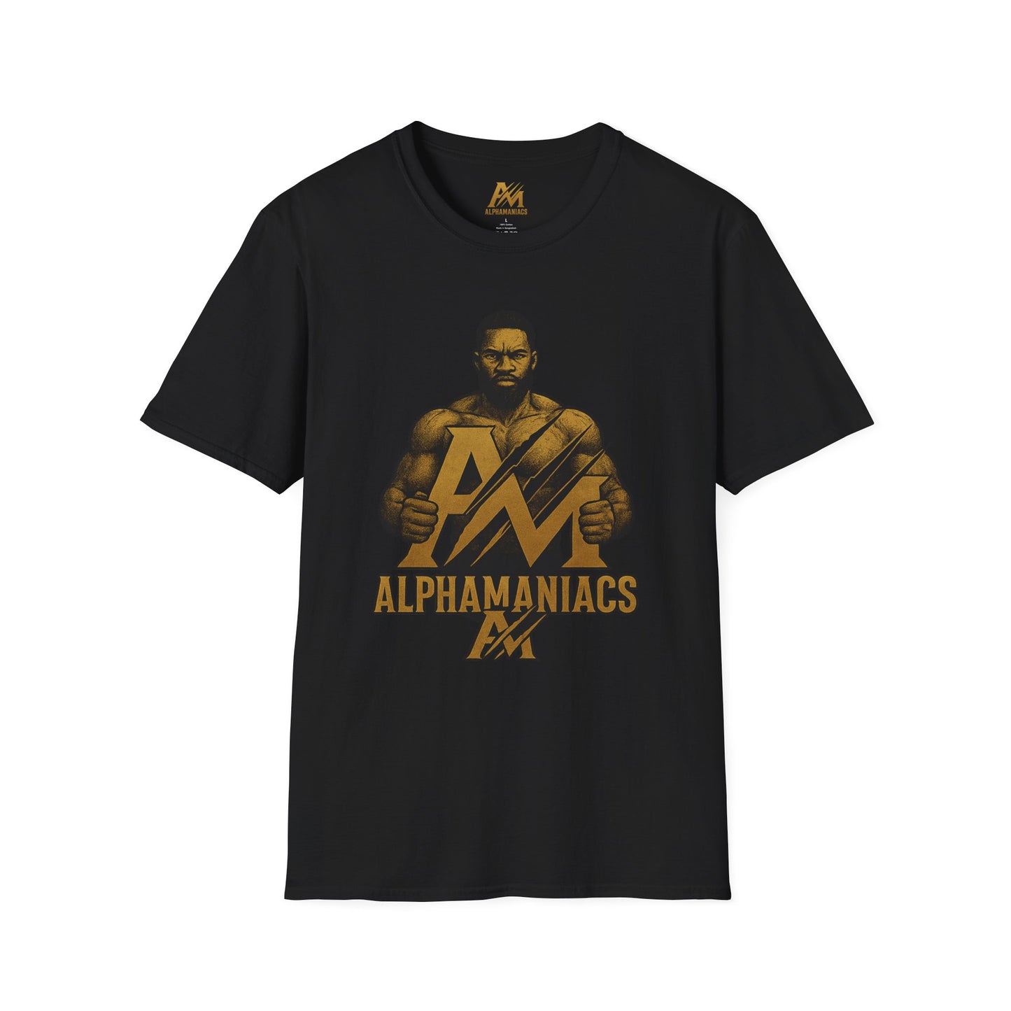 AlphaManiacs Unisex Softstyle T-Shirt, Fitness Apparel, Gym Wear, Motivational Tee, Casual Outfit, Gift for Him/Her