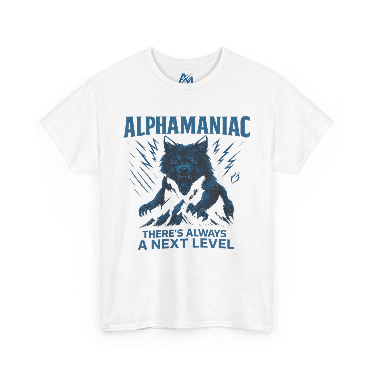 Unisex Heavy Cotton Tee - "Alphamaniac" Graphic Tee, Unique Gift for Fitness Lovers, Casual Wear, Motivational Apparel, Men's Women's Shirt