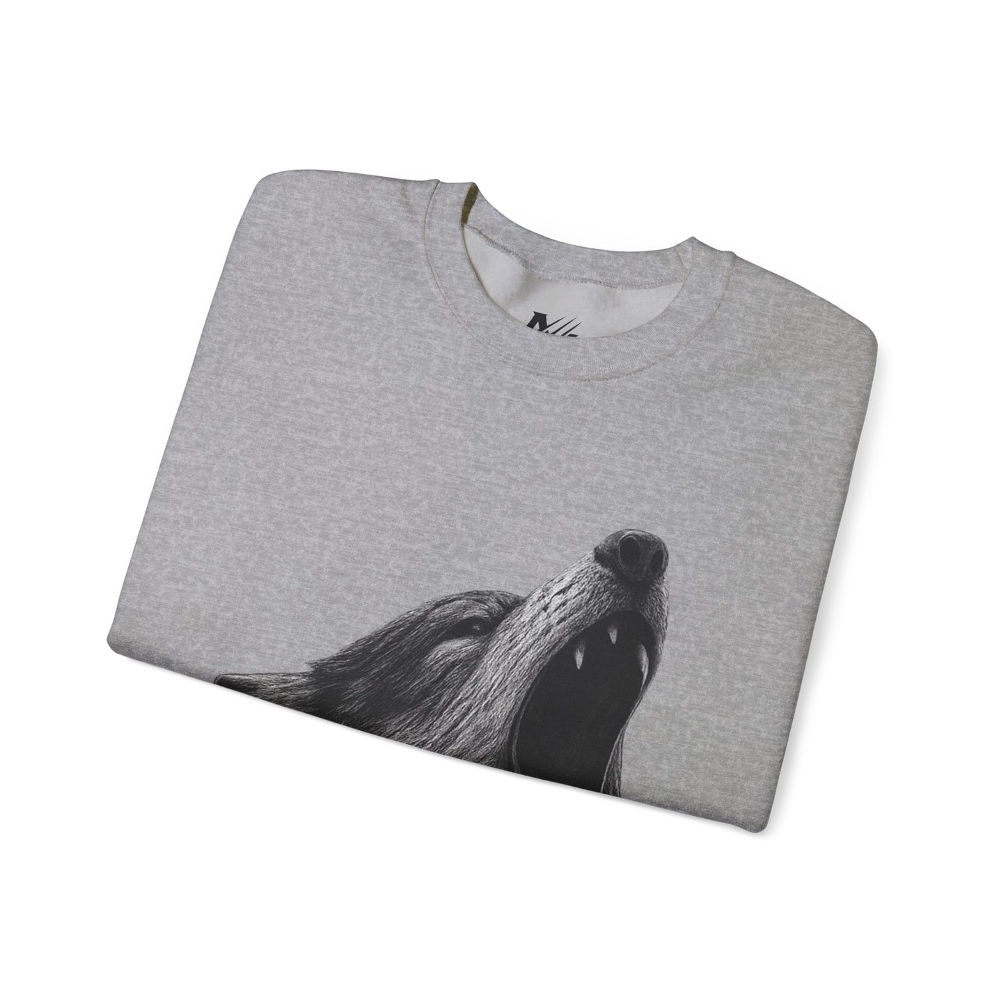 Howling Wolf Crewneck Sweatshirt | Cozy Oversized Unisex Sweater | Gift for Nature Lovers, Outdoor Enthusiasts, Fall Fashion, Unique Apparel