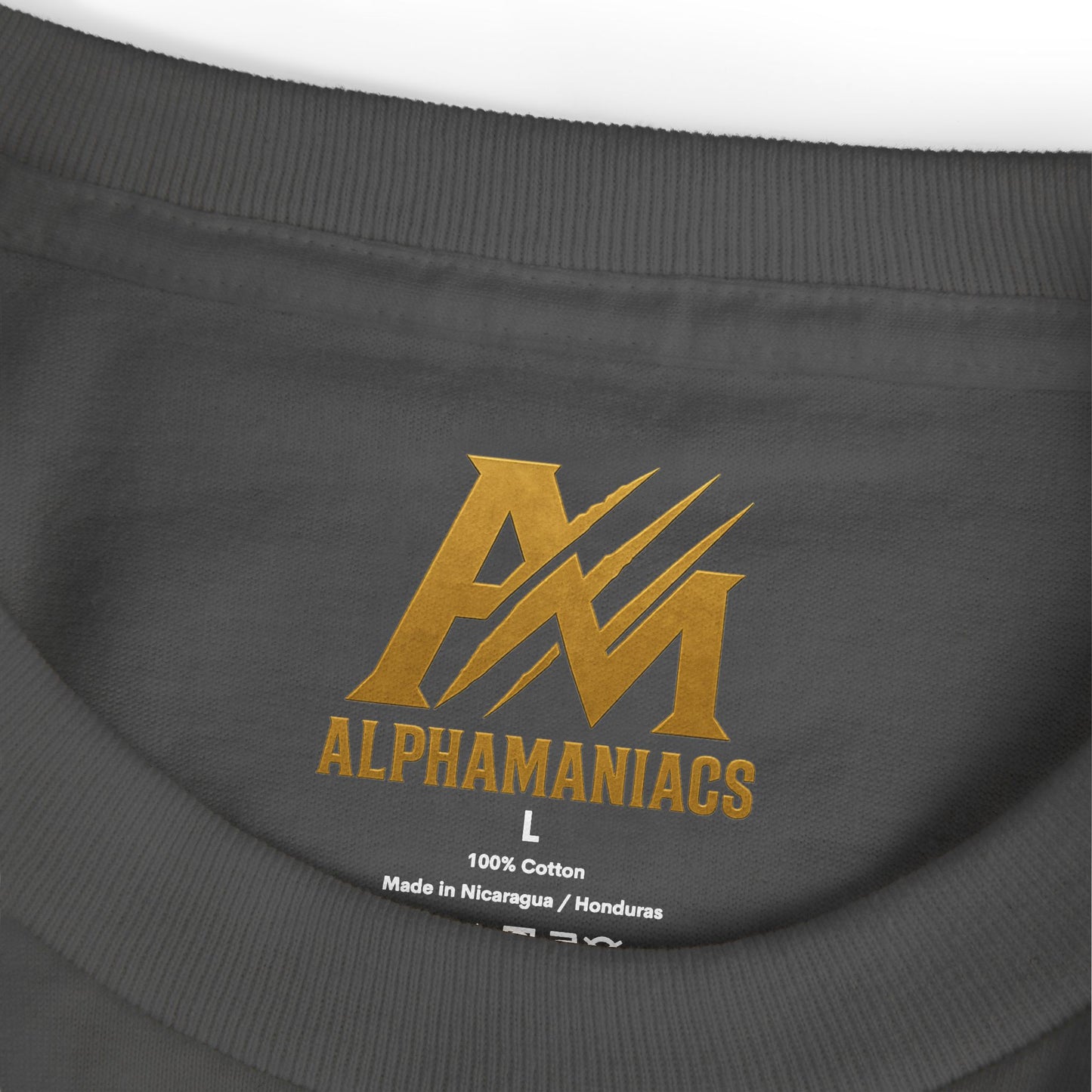 ALPHAMANIAC Unisex Garment-Dyed Heavyweight Tee with Eye Design, Casual Streetwear, Gift for Friends, Unique Graphic Tee, Everyday Comfort