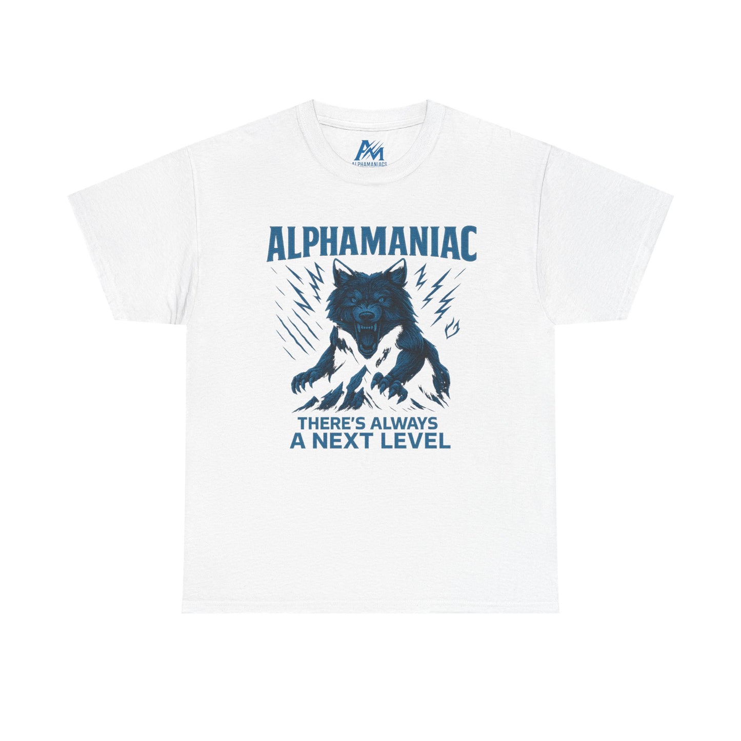 Unisex Heavy Cotton Tee - "Alphamaniac" Graphic Tee, Unique Gift for Fitness Lovers, Casual Wear, Motivational Apparel, Men's Women's Shirt