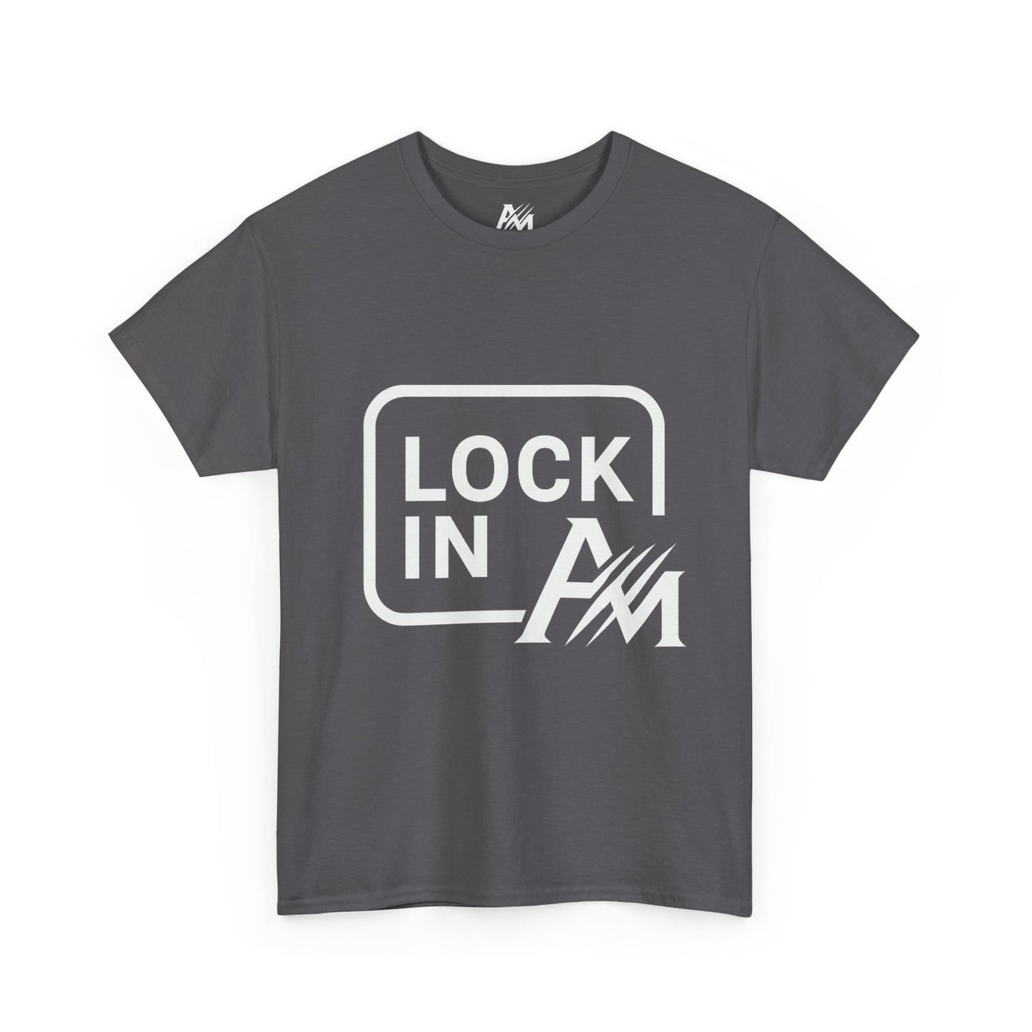 Lock In Unisex Heavy Cotton Tee - Motivational Tee, Casual Wear, Gym Shirt, Gift for Him/Her, Everyday Style