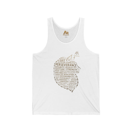 Inspirational Unisex Jersey Tank - Perseverance, Strength, Motivation | Great for Yoga, Fitness, Gifts, Summer Wear, Self-Improvement