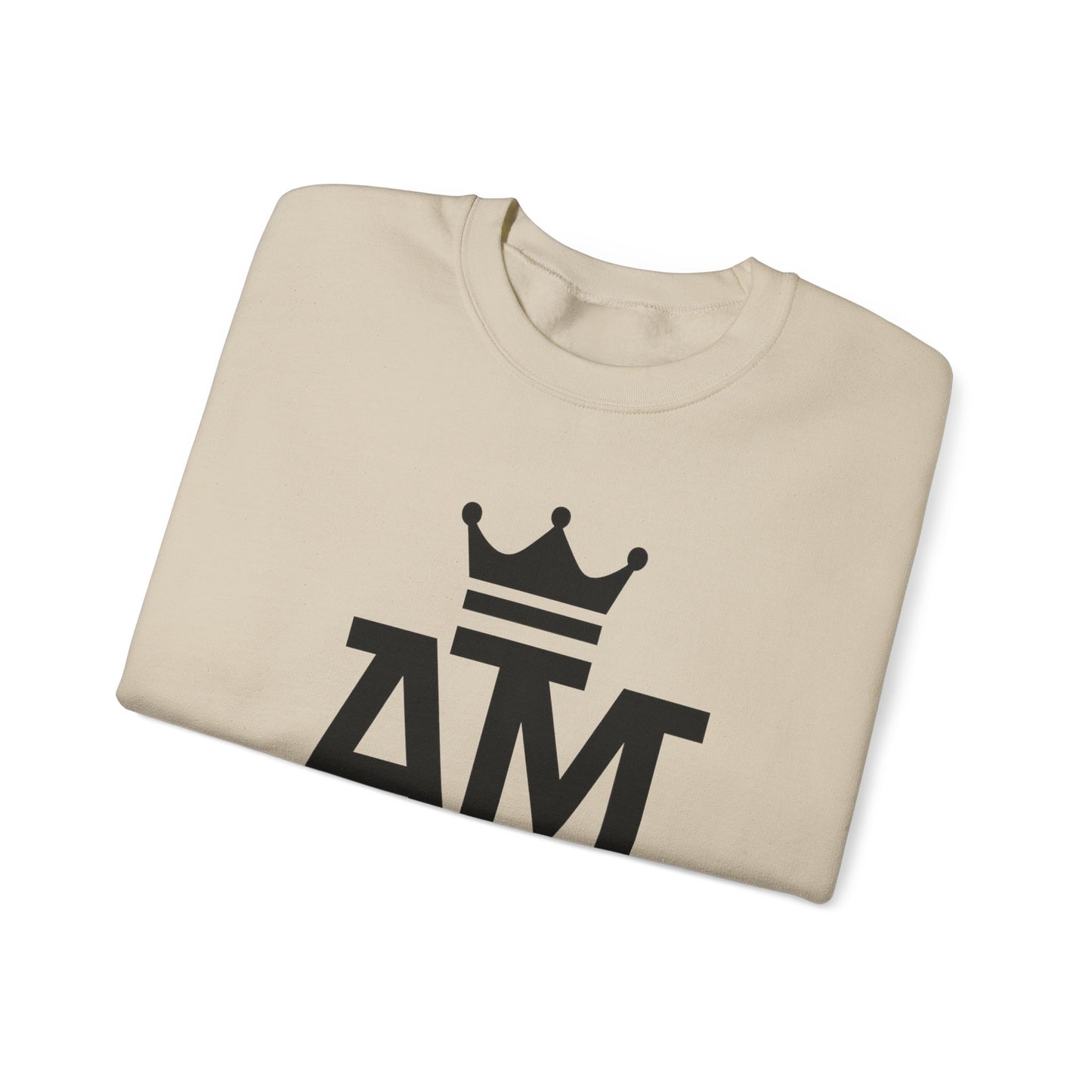 Crown AM Crewneck Sweatshirt | Unisex Apparel, Casual Wear, Gift for Her/Him, Cozy Sweatshirt, Birthday Gift