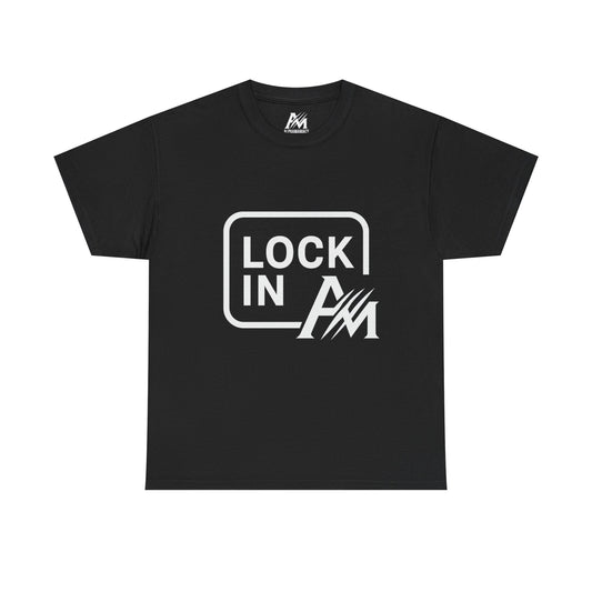 Lock In Unisex Heavy Cotton Tee - Motivational Tee, Casual Wear, Gym Shirt, Gift for Him/Her, Everyday Style