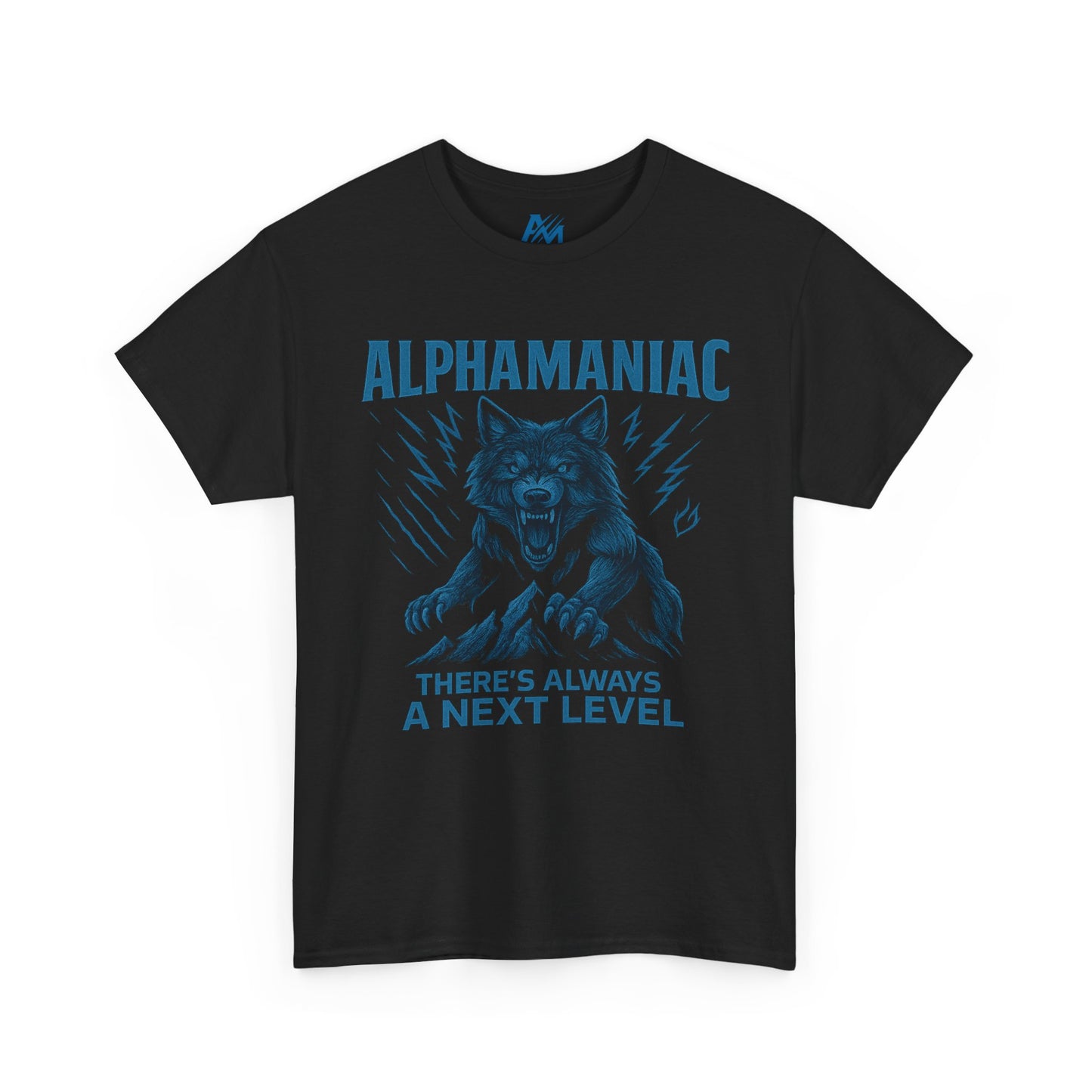 Unisex Heavy Cotton Tee - "Alphamaniac" Graphic Tee, Unique Gift for Fitness Lovers, Casual Wear, Motivational Apparel, Men's Women's Shirt