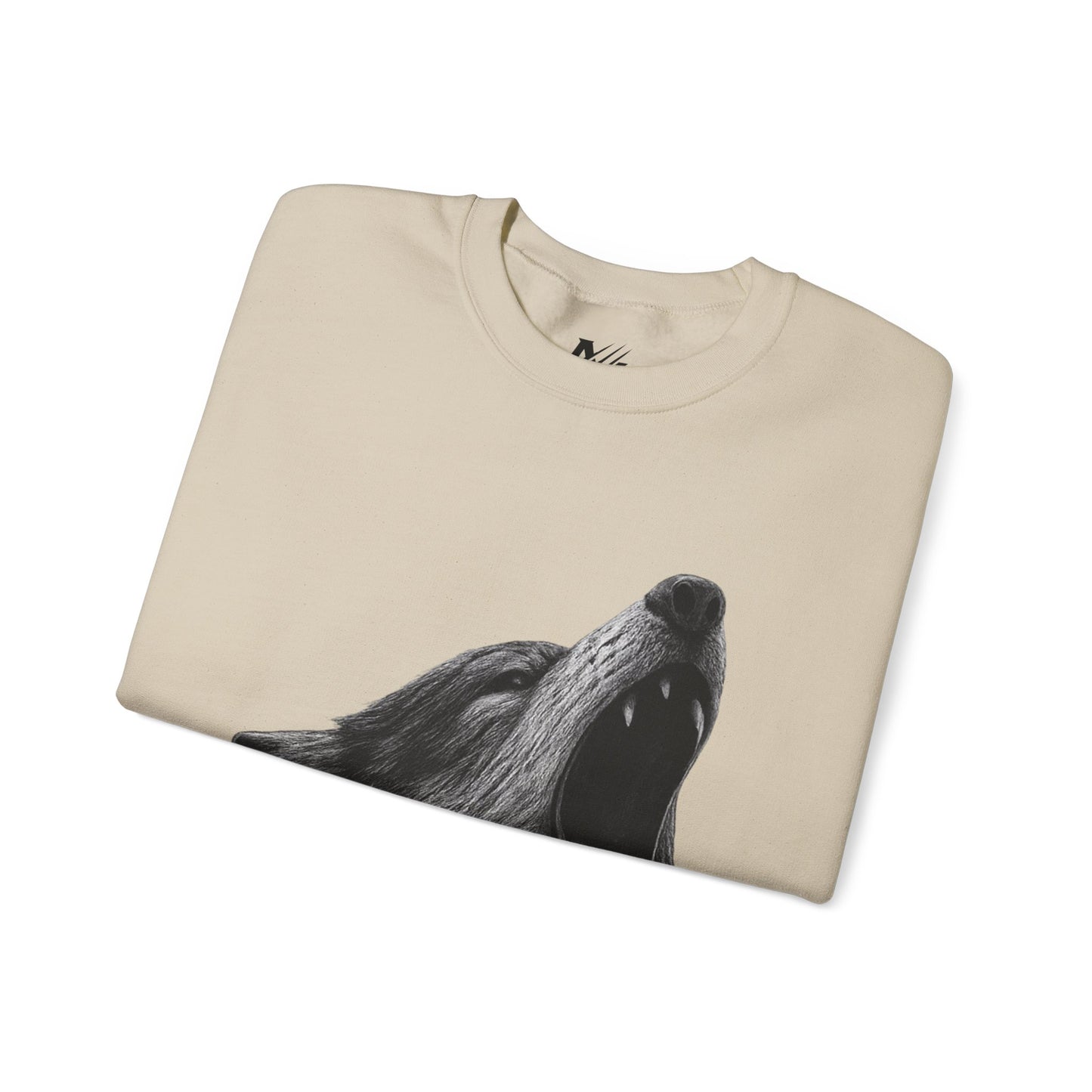 Howling Wolf Crewneck Sweatshirt | Cozy Oversized Unisex Sweater | Gift for Nature Lovers, Outdoor Enthusiasts, Fall Fashion, Unique Apparel