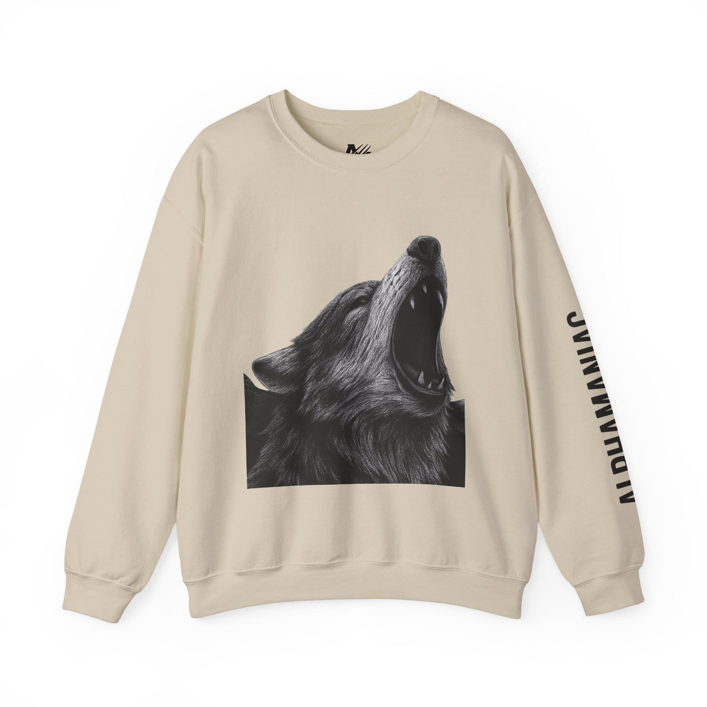 Howling Wolf Crewneck Sweatshirt | Cozy Oversized Unisex Sweater | Gift for Nature Lovers, Outdoor Enthusiasts, Fall Fashion, Unique Apparel